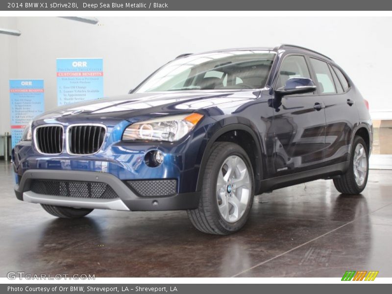 Deep Sea Blue Metallic / Black 2014 BMW X1 sDrive28i