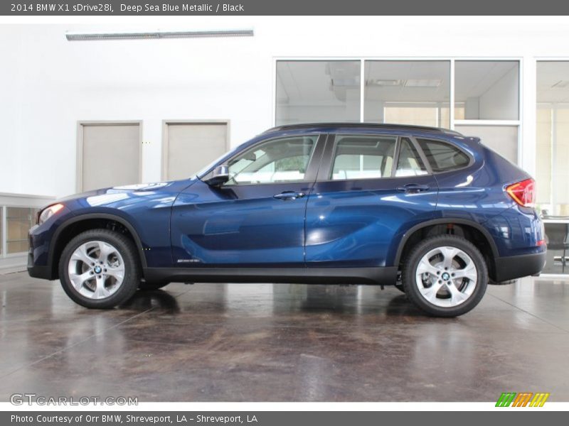 Deep Sea Blue Metallic / Black 2014 BMW X1 sDrive28i