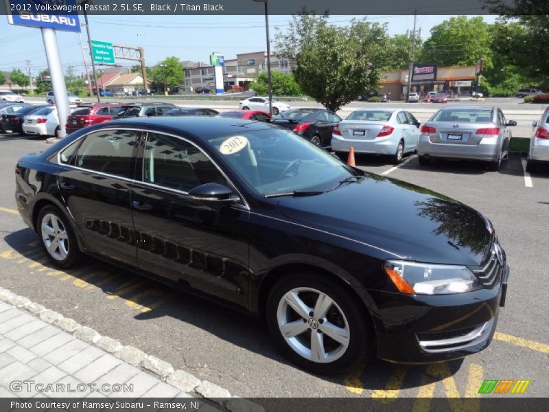 Black / Titan Black 2012 Volkswagen Passat 2.5L SE