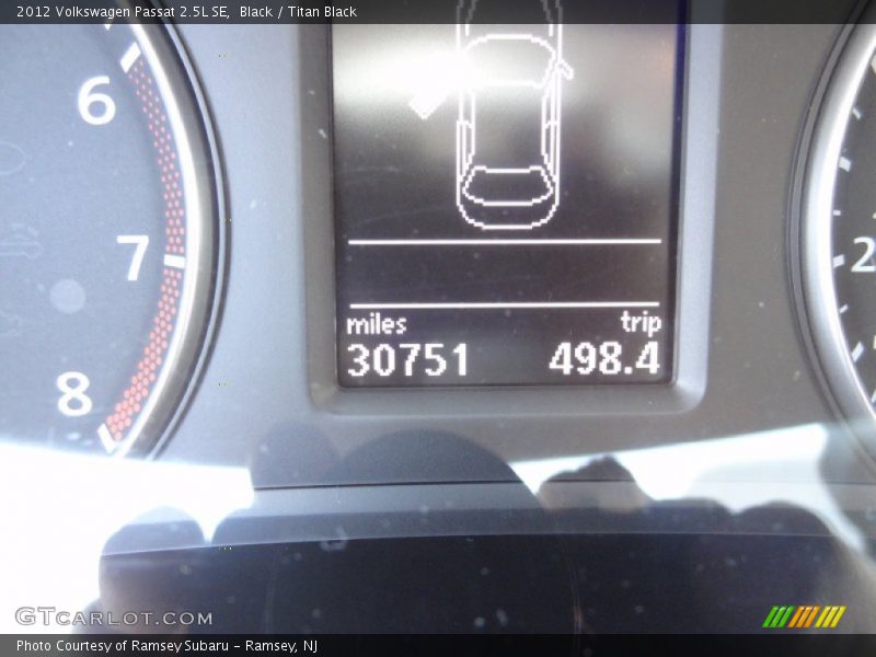 Black / Titan Black 2012 Volkswagen Passat 2.5L SE