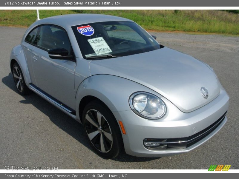 Reflex Silver Metallic / Titan Black 2012 Volkswagen Beetle Turbo