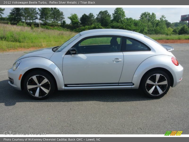 Reflex Silver Metallic / Titan Black 2012 Volkswagen Beetle Turbo