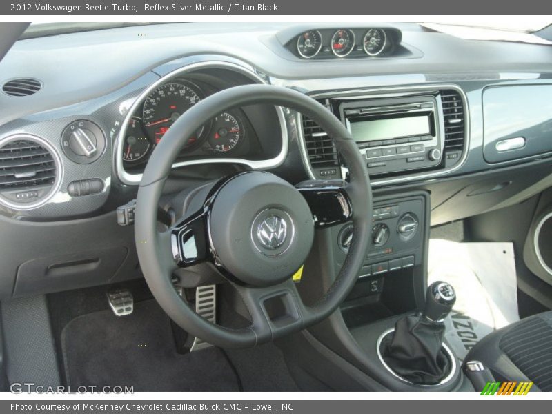 Reflex Silver Metallic / Titan Black 2012 Volkswagen Beetle Turbo
