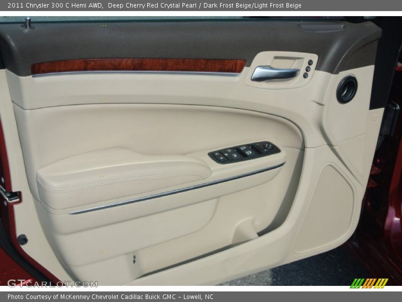 Deep Cherry Red Crystal Pearl / Dark Frost Beige/Light Frost Beige 2011 Chrysler 300 C Hemi AWD