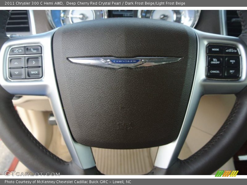 Deep Cherry Red Crystal Pearl / Dark Frost Beige/Light Frost Beige 2011 Chrysler 300 C Hemi AWD