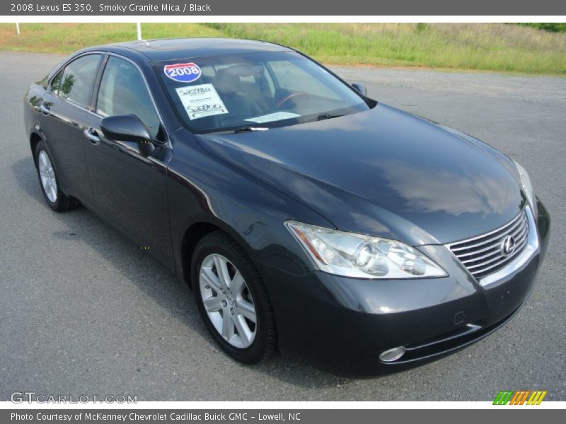 Smoky Granite Mica / Black 2008 Lexus ES 350