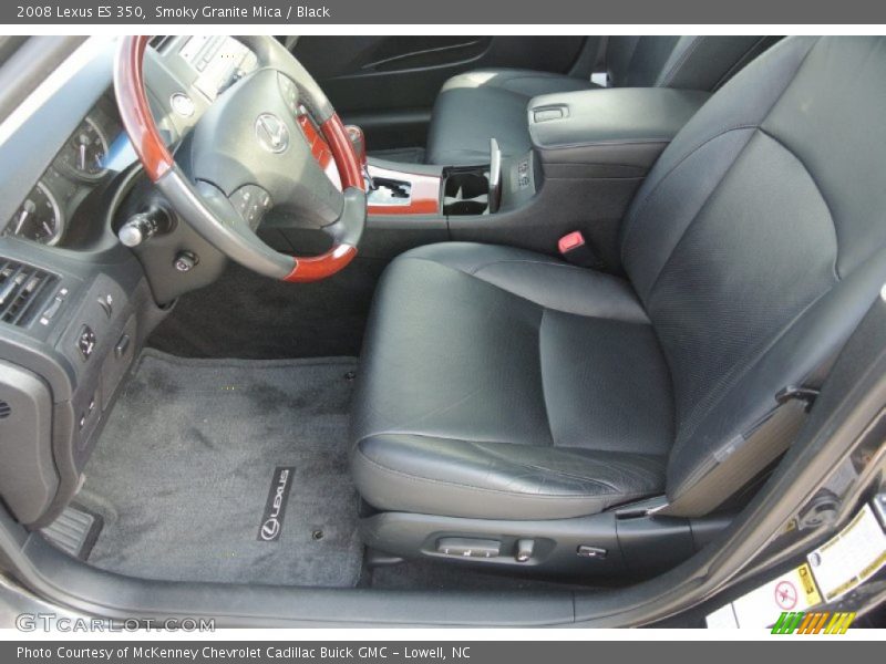 Smoky Granite Mica / Black 2008 Lexus ES 350