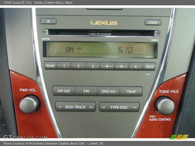 Smoky Granite Mica / Black 2008 Lexus ES 350