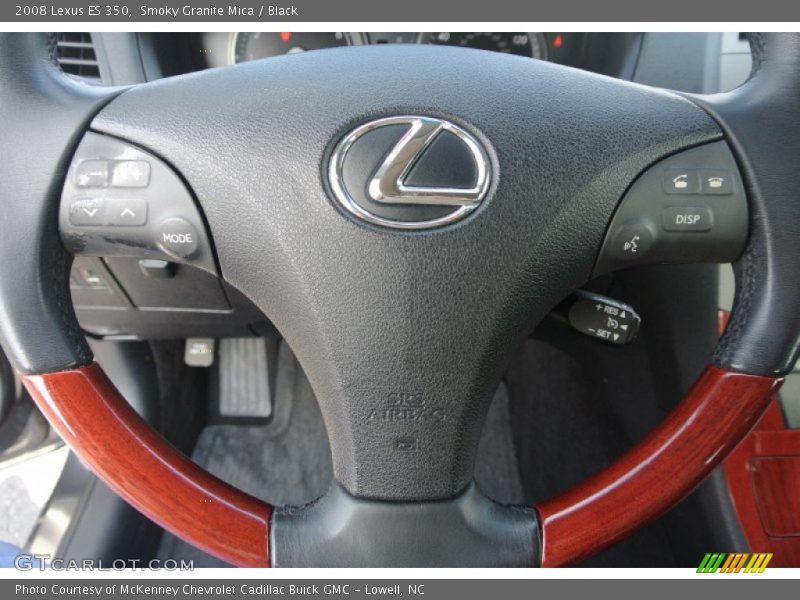 Smoky Granite Mica / Black 2008 Lexus ES 350