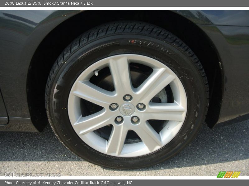 Smoky Granite Mica / Black 2008 Lexus ES 350