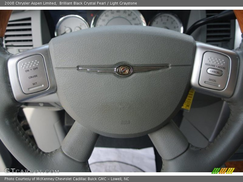 Brilliant Black Crystal Pearl / Light Graystone 2008 Chrysler Aspen Limited