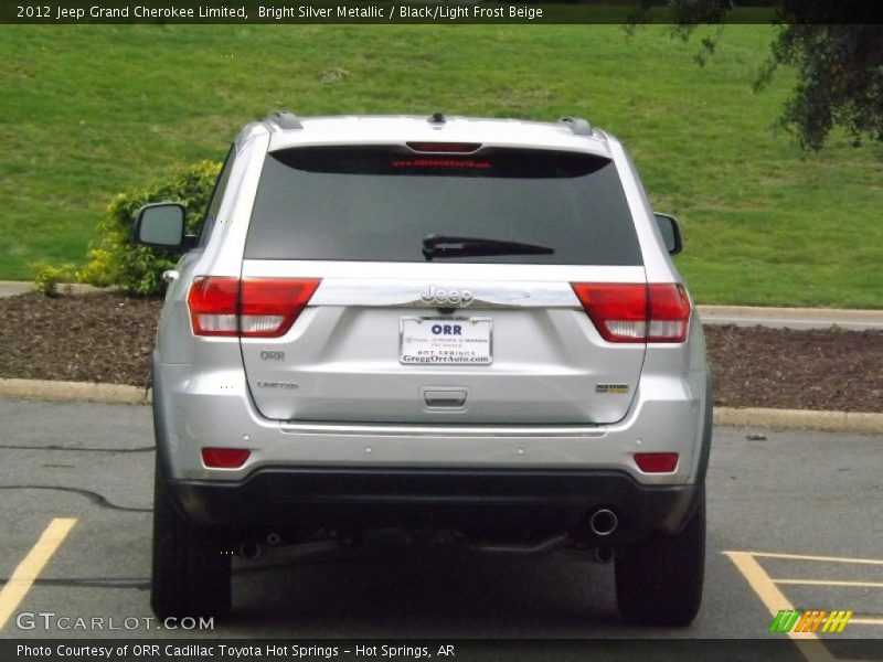 Bright Silver Metallic / Black/Light Frost Beige 2012 Jeep Grand Cherokee Limited