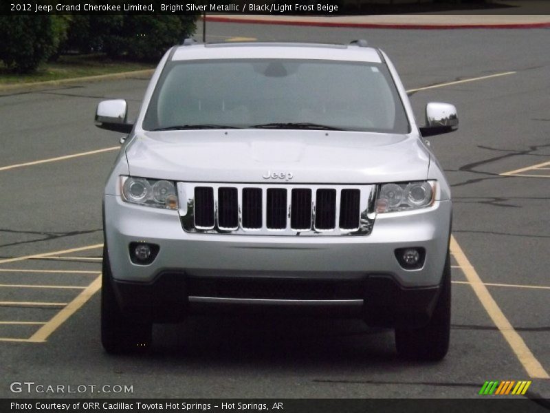 Bright Silver Metallic / Black/Light Frost Beige 2012 Jeep Grand Cherokee Limited