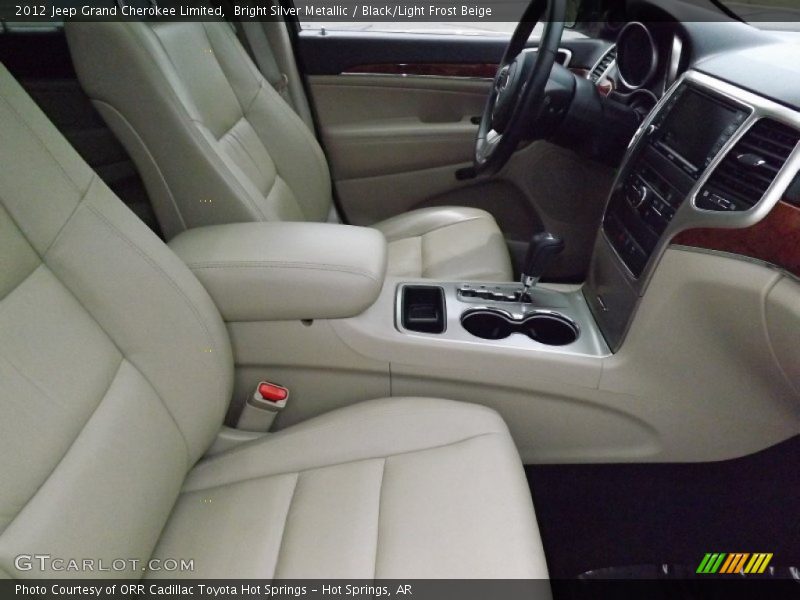 Bright Silver Metallic / Black/Light Frost Beige 2012 Jeep Grand Cherokee Limited