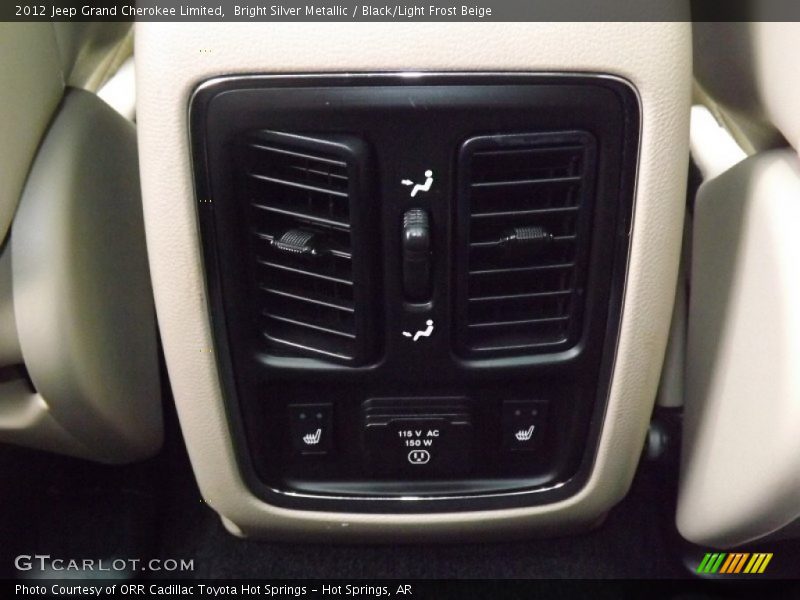 Bright Silver Metallic / Black/Light Frost Beige 2012 Jeep Grand Cherokee Limited