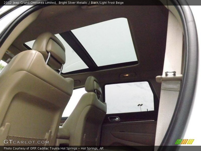 Bright Silver Metallic / Black/Light Frost Beige 2012 Jeep Grand Cherokee Limited