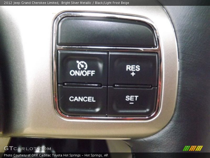 Bright Silver Metallic / Black/Light Frost Beige 2012 Jeep Grand Cherokee Limited