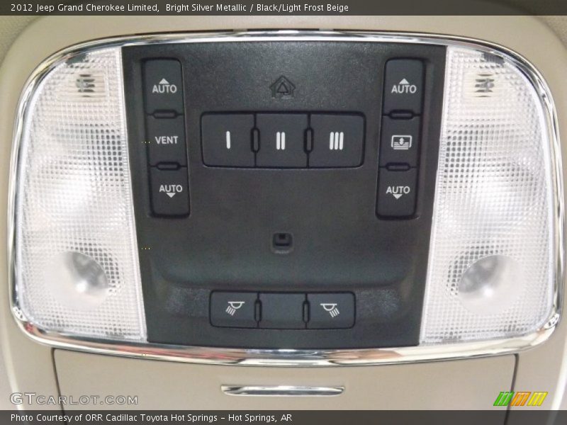 Bright Silver Metallic / Black/Light Frost Beige 2012 Jeep Grand Cherokee Limited