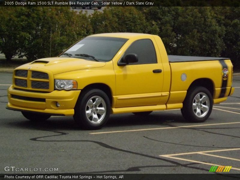 Solar Yellow / Dark Slate Gray 2005 Dodge Ram 1500 SLT Rumble Bee Regular Cab