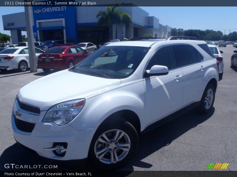 Summit White / Jet Black 2011 Chevrolet Equinox LT