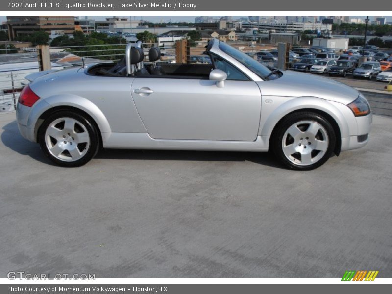 Lake Silver Metallic / Ebony 2002 Audi TT 1.8T quattro Roadster
