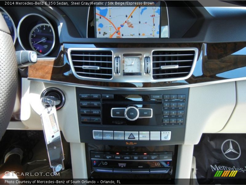 Steel Gray Metallic / Silk Beige/Espresso Brown 2014 Mercedes-Benz E 350 Sedan
