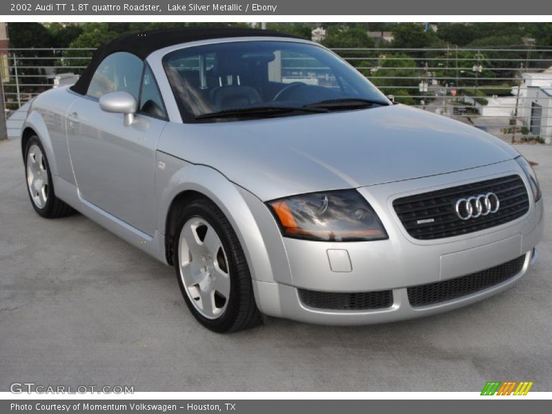Lake Silver Metallic / Ebony 2002 Audi TT 1.8T quattro Roadster