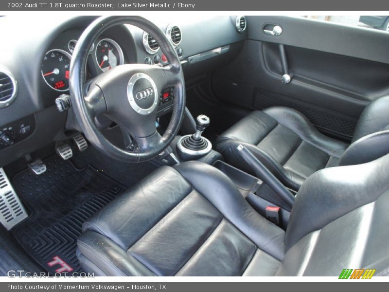 Lake Silver Metallic / Ebony 2002 Audi TT 1.8T quattro Roadster