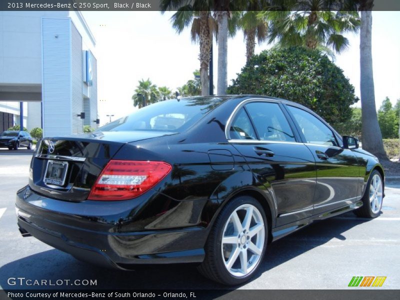 Black / Black 2013 Mercedes-Benz C 250 Sport