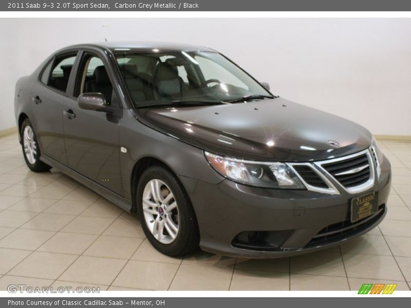 Carbon Grey Metallic / Black 2011 Saab 9-3 2.0T Sport Sedan