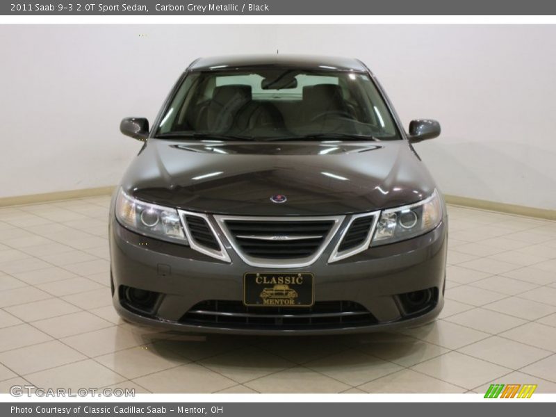 Carbon Grey Metallic / Black 2011 Saab 9-3 2.0T Sport Sedan