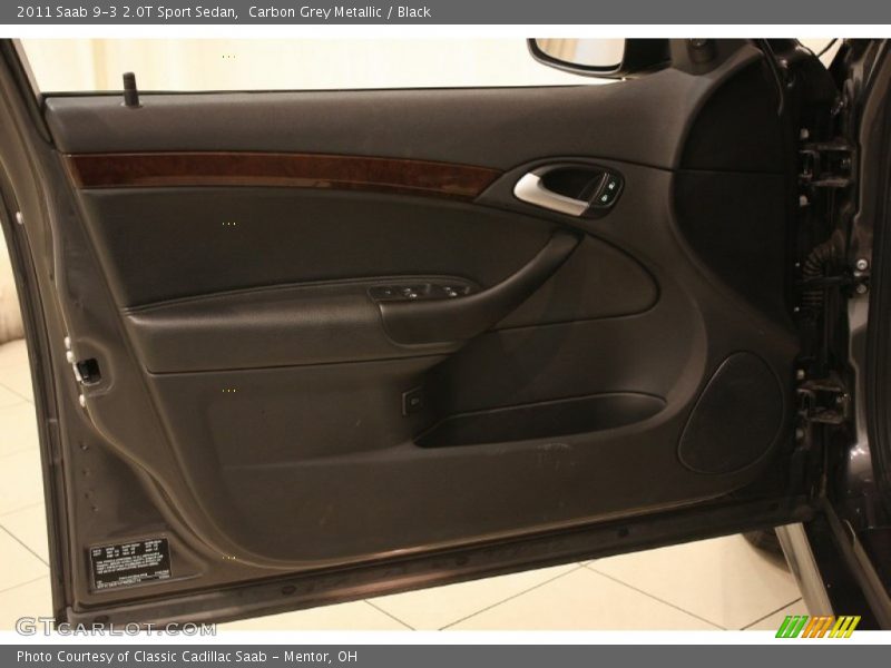 Carbon Grey Metallic / Black 2011 Saab 9-3 2.0T Sport Sedan