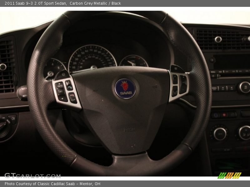 Carbon Grey Metallic / Black 2011 Saab 9-3 2.0T Sport Sedan