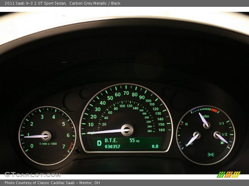 Carbon Grey Metallic / Black 2011 Saab 9-3 2.0T Sport Sedan