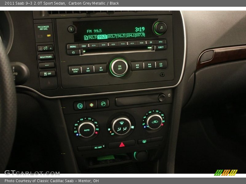 Carbon Grey Metallic / Black 2011 Saab 9-3 2.0T Sport Sedan