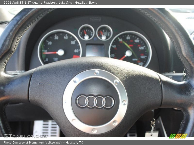 Lake Silver Metallic / Ebony 2002 Audi TT 1.8T quattro Roadster