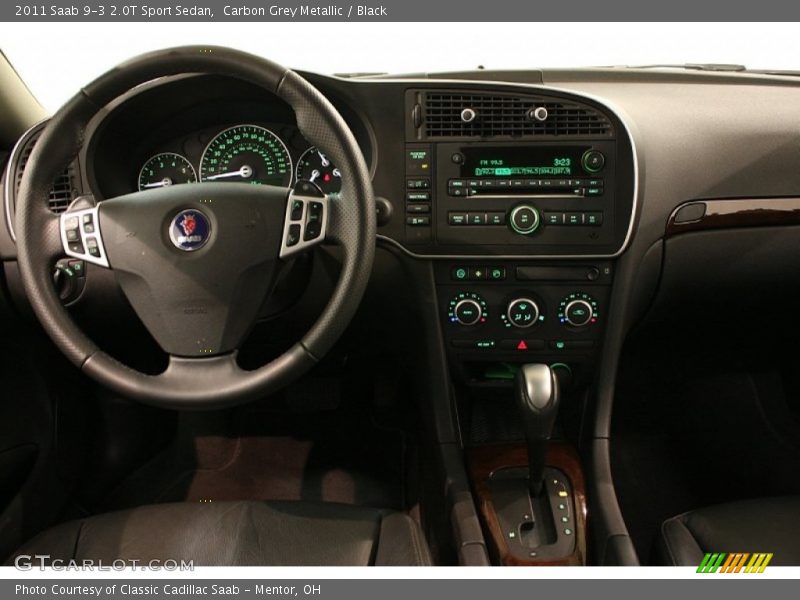 Carbon Grey Metallic / Black 2011 Saab 9-3 2.0T Sport Sedan
