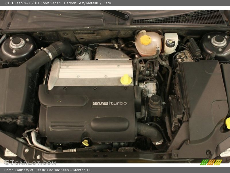 Carbon Grey Metallic / Black 2011 Saab 9-3 2.0T Sport Sedan
