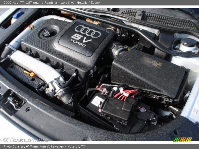 Lake Silver Metallic / Ebony 2002 Audi TT 1.8T quattro Roadster