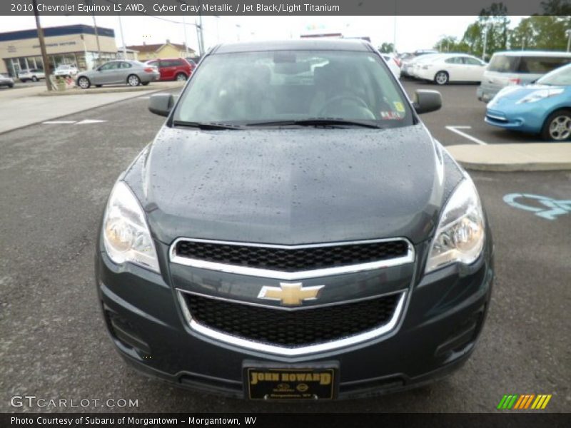 Cyber Gray Metallic / Jet Black/Light Titanium 2010 Chevrolet Equinox LS AWD