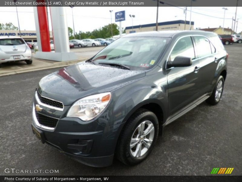 Cyber Gray Metallic / Jet Black/Light Titanium 2010 Chevrolet Equinox LS AWD