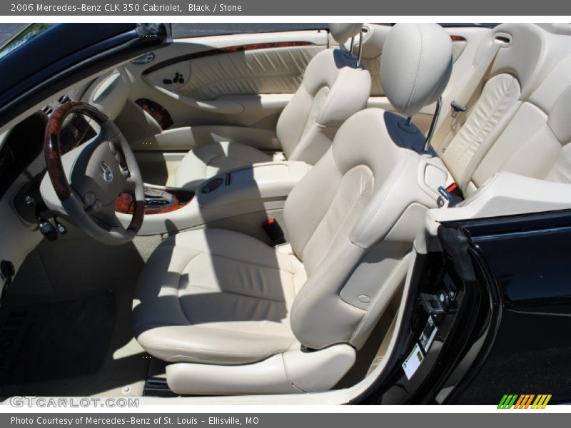 Black / Stone 2006 Mercedes-Benz CLK 350 Cabriolet