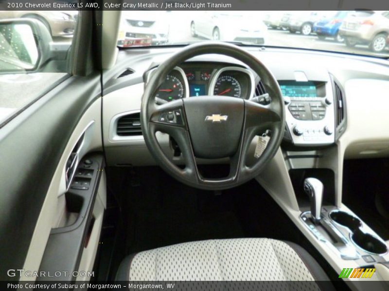 Cyber Gray Metallic / Jet Black/Light Titanium 2010 Chevrolet Equinox LS AWD