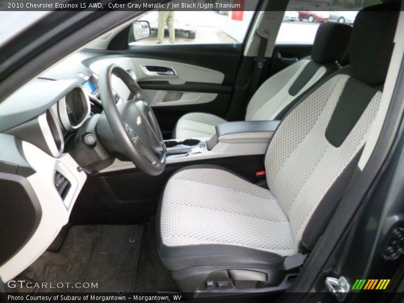Cyber Gray Metallic / Jet Black/Light Titanium 2010 Chevrolet Equinox LS AWD