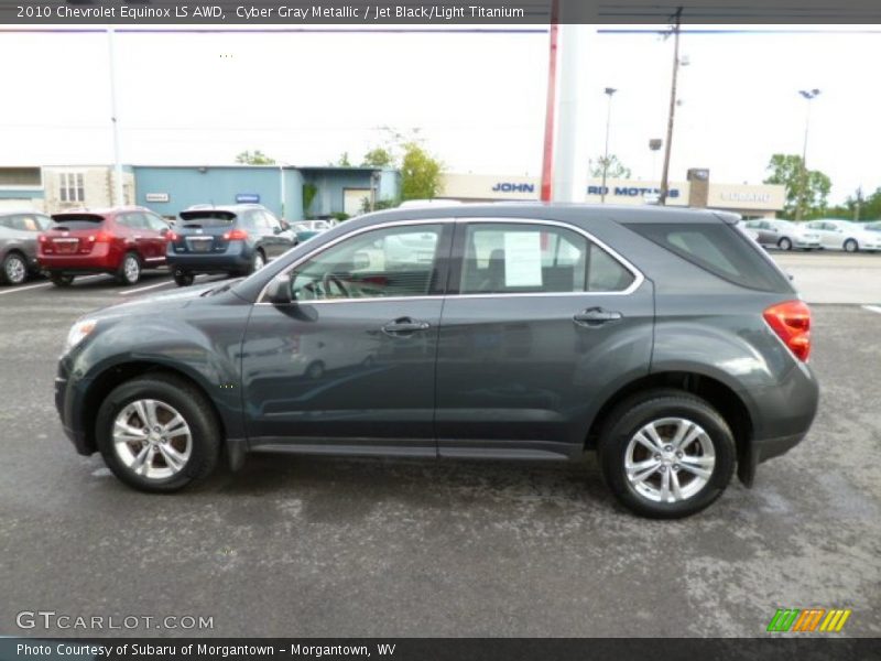 Cyber Gray Metallic / Jet Black/Light Titanium 2010 Chevrolet Equinox LS AWD
