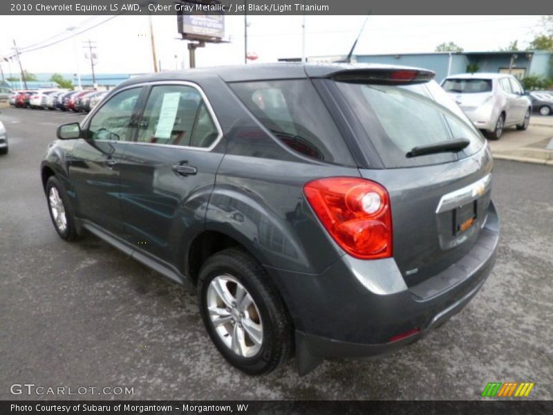 Cyber Gray Metallic / Jet Black/Light Titanium 2010 Chevrolet Equinox LS AWD