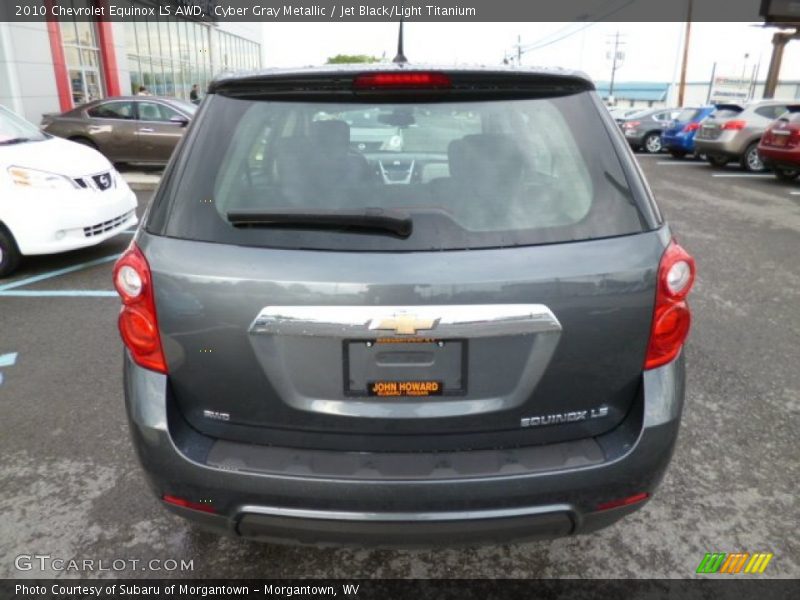 Cyber Gray Metallic / Jet Black/Light Titanium 2010 Chevrolet Equinox LS AWD