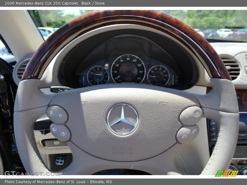Black / Stone 2006 Mercedes-Benz CLK 350 Cabriolet