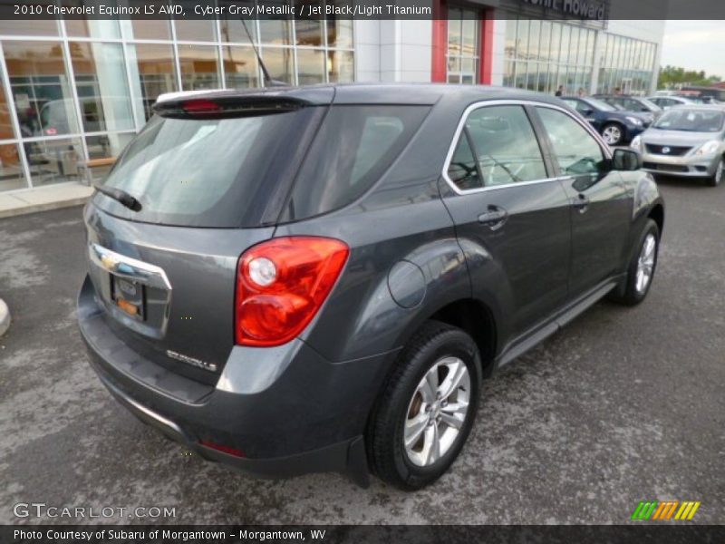 Cyber Gray Metallic / Jet Black/Light Titanium 2010 Chevrolet Equinox LS AWD
