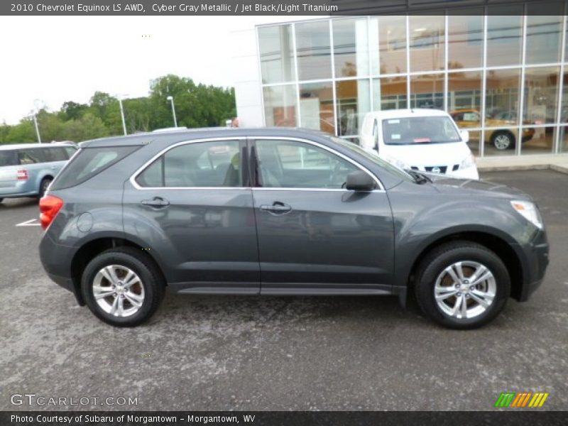 Cyber Gray Metallic / Jet Black/Light Titanium 2010 Chevrolet Equinox LS AWD